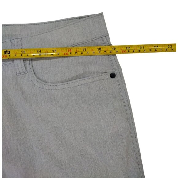 Haggar Men's Slim Fit Straight Leg Pants, 36 x 29, Rayon, Spandex Blend, Grey . - Picture 7 of 8